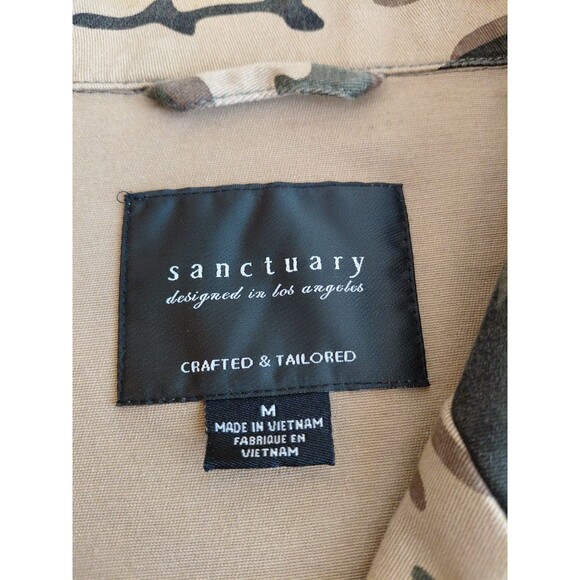 Sanctuary Women's Size M Camoflage Button Front Jacket with Patch Pockets - Picture 5 of 10